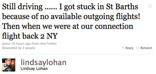 Illustration for article titled Courtney Love Returns To Twitter; Lindsay Lohan Hits The Road